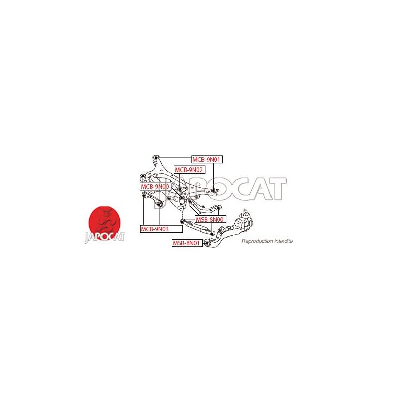 SILENTBLOC DE BERCEAU F15 4X4