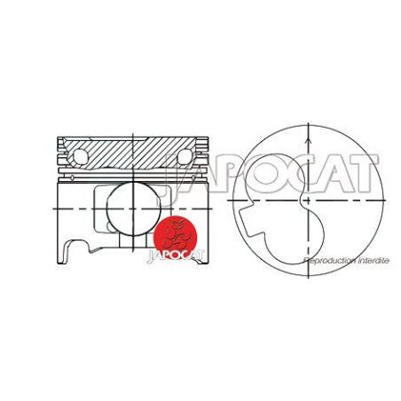 KIT PISTONS 1KZT TEIKIN