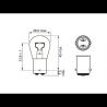 Feux - ampoules - P21W - BA15D - 12V 21W [Equipementier Origine]