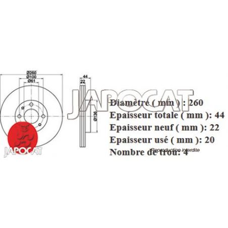 DISQUE AV NOTE/K12 EBC x2