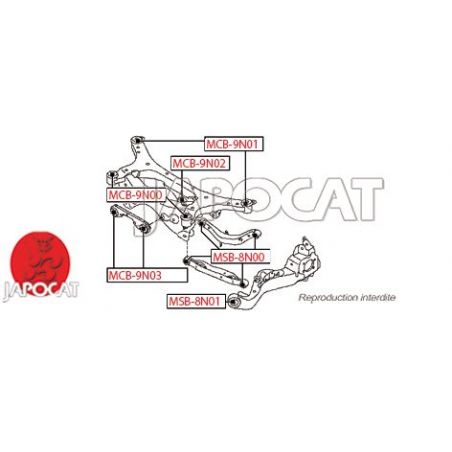 SILENTBLOC DE BERCEAU F15 4X4 SILENTBLOC DE BERCEAU F15 4X4