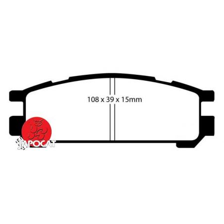 PLAQUETTES AR SUBARU EBC