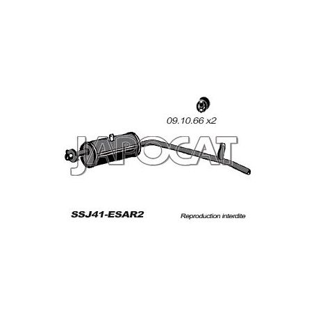 SILENCIEUX ARRIERE SJ410 86>