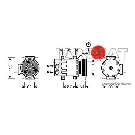 COMPRESSEUR DE CLIM JEEP