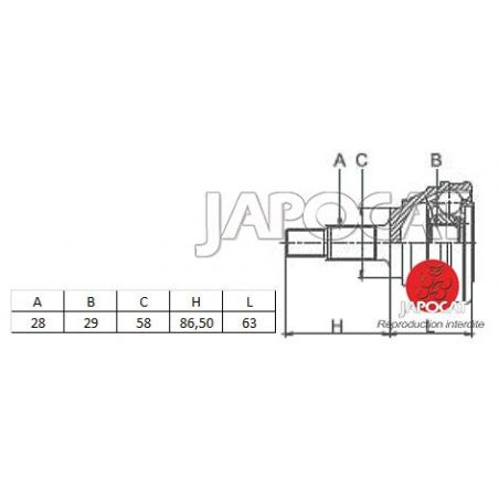 JOINT HOMOCINETIQUE SX4
