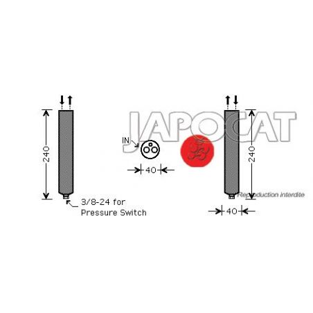 BOUTEILLE DESHYDRATANTE NISSAN