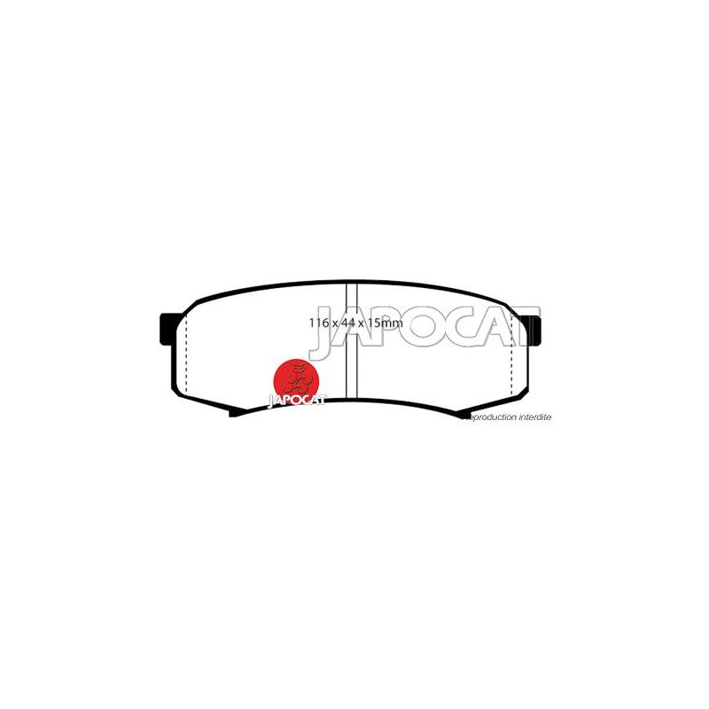 PLAQUETTES AR TOYOTA ORIGINE