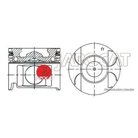 KIT PISTONS 1KDFTV >07/04