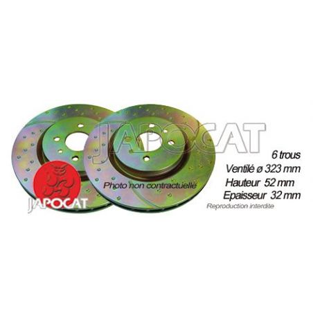 DISQUE AV SRX 323mm EBC x2