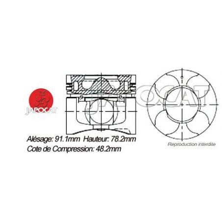 KIT PISTONS 4D56Ti KIT PISTONS 4D56Ti