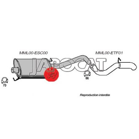 SILENCIEUX CENTRAL ML 270CDI