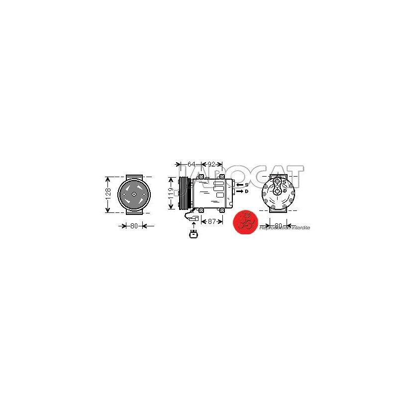 COMPRESSEUR DE CLIM JEEP