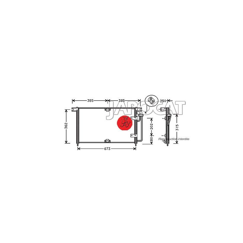 CONDENSEUR SSANGYONG
