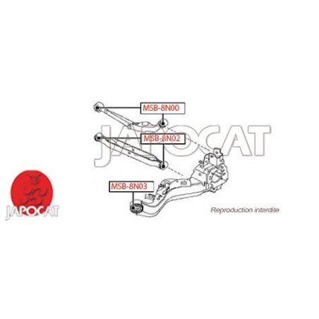 SILENTBLOC BRAS SUP AR J10/T31