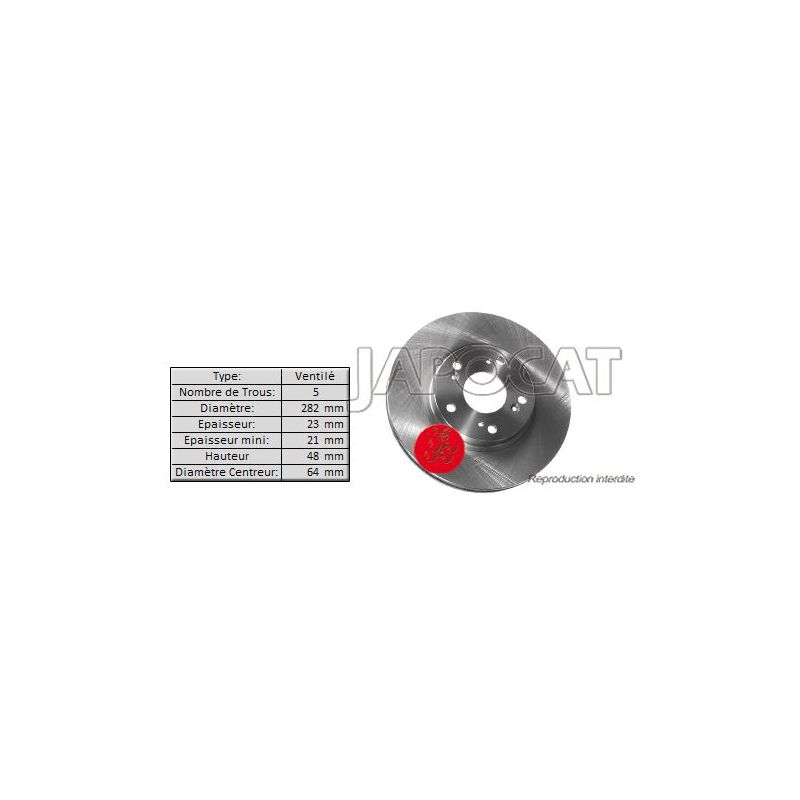 DISQUE AV CRV 02> 300mm