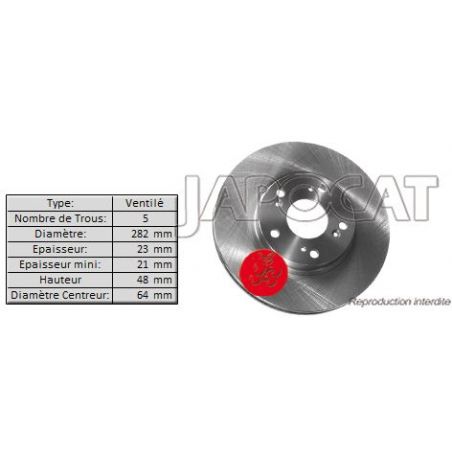 DISQUE AV CRV 02> 300mm