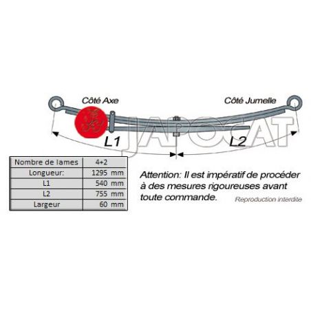 LAMES AR STANDARD HILUX N165 >04