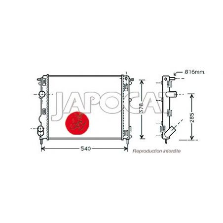 RADIATEUR KUBISTAR 1.2I