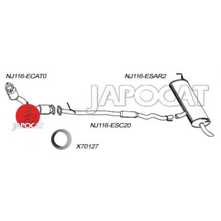 SILENCIEUX AR J10 1,6i