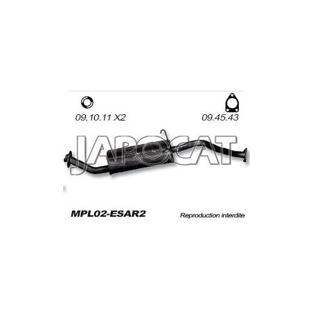 SILENCIEUX ARRIERE L149 LONG 90-