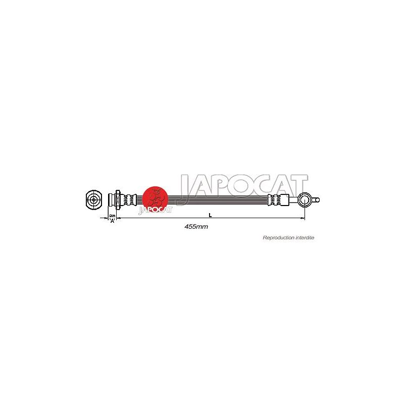 FLEXIBLE DE FREIN AR OPEL 240mm