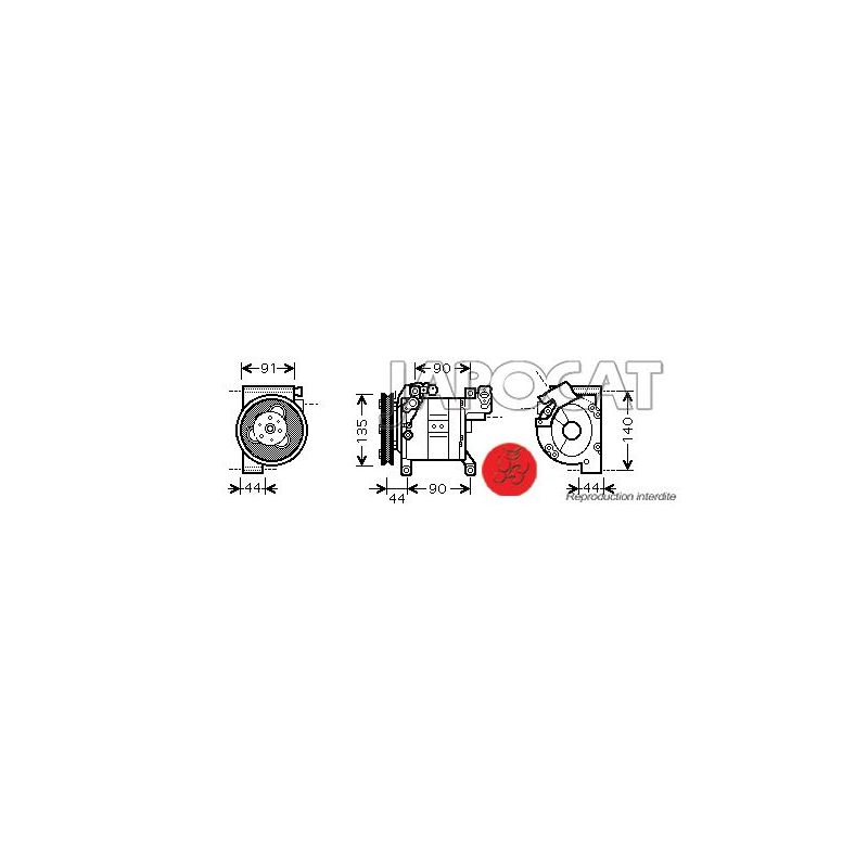 COMPRESSEUR DE CLIM NISSAN