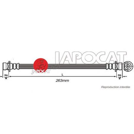 FLEXIBLE DE FREIN AV HONDA