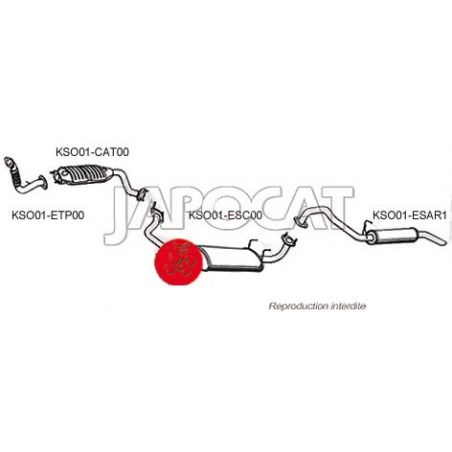 TUBE PRIMAIRE SORENTO 2.5TD 03>06