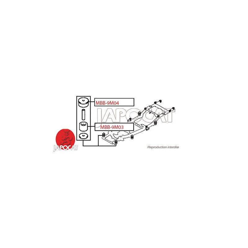 SILENTBLOC DE CAISSE MITSUBISHI