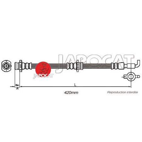 FLEXIBLE DE FREIN AV FRONTERA B 420 FLEXIBLE DE FREIN AV FRONTERA B 420