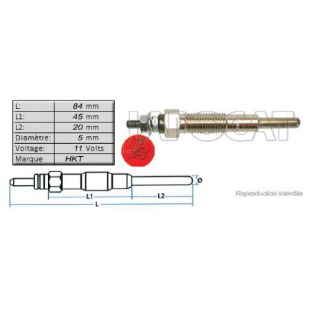 BOUGIE de PRECHAUFFAGE (HKT)