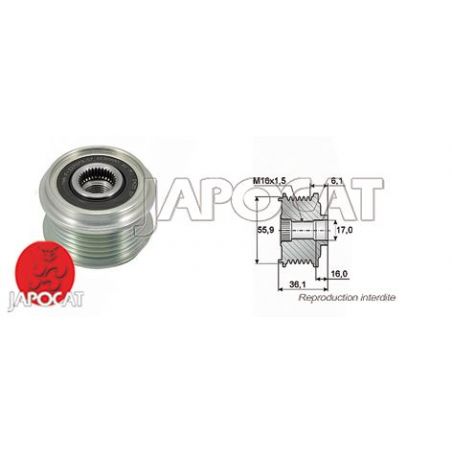 POULIE DEBRAYABLE d'Alternateur