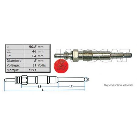 BOUGIE de PRECHAUFFAGE (HKT)