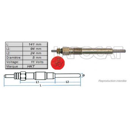 BOUGIE de PRECHAUFFAGE (HKT)