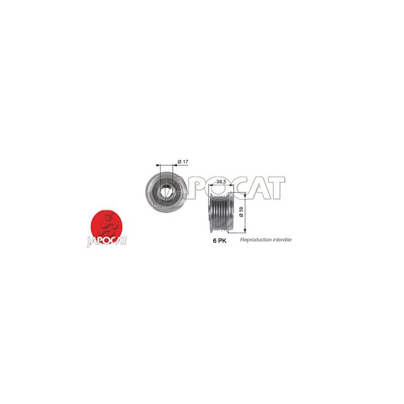 POULIE DEBRAYABLE d'Alternateur