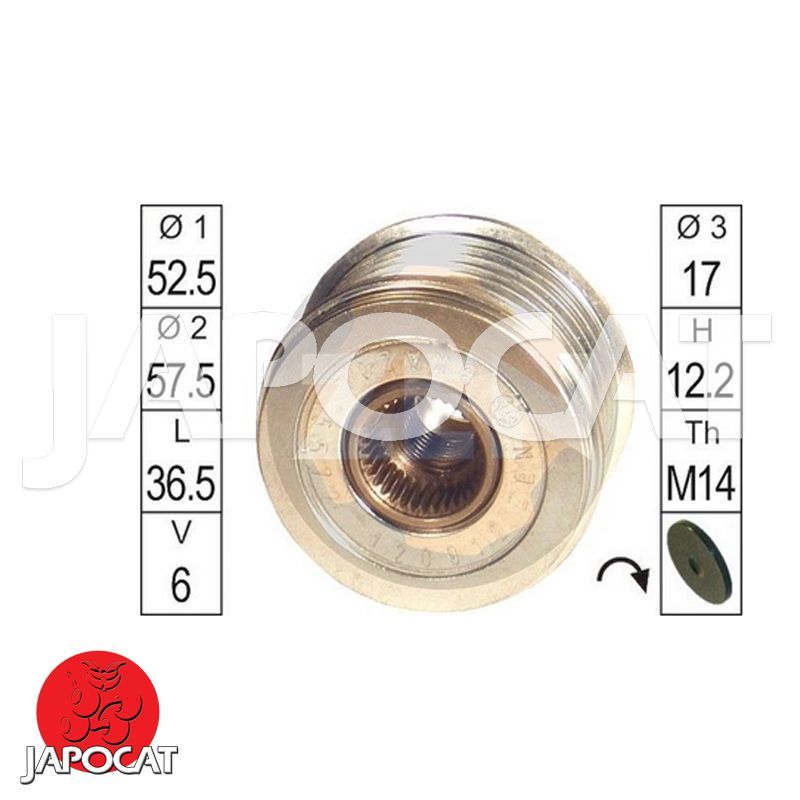 POULIE DEBRAYABLE d'Alternateur