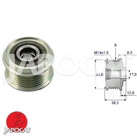 POULIE DEBRAYABLE d'Alternateur