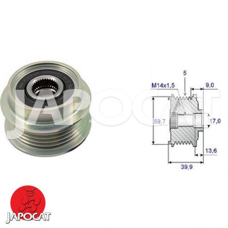 POULIE DEBRAYABLE d'Alternateur
