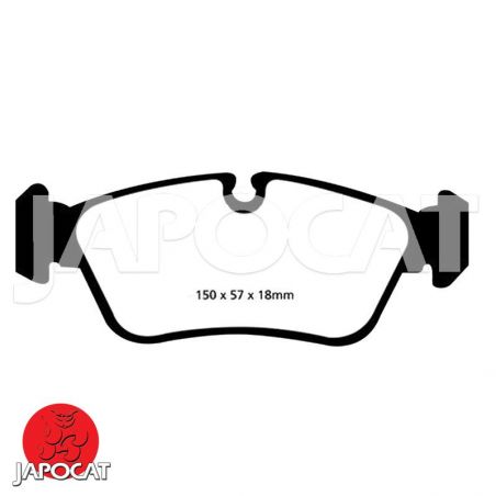 PLAQUETTES de FREIN Avant EBC Redstuff