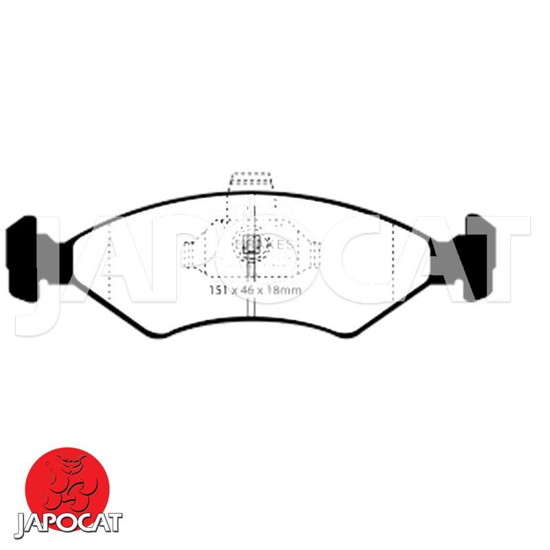 PLAQUETTES de FREIN Avant EBC Ultimax