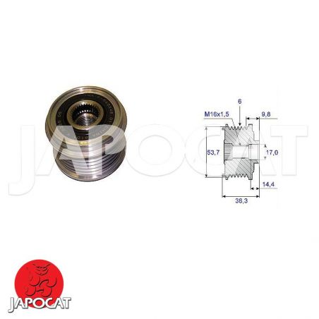 POULIE DEBRAYABLE d'Alternateur