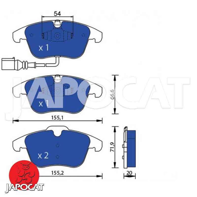 PLAQUETTES de FREIN Avant EBC Greenstuff