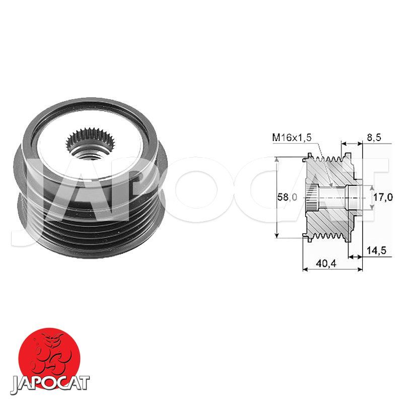 POULIE DEBRAYABLE d'Alternateur