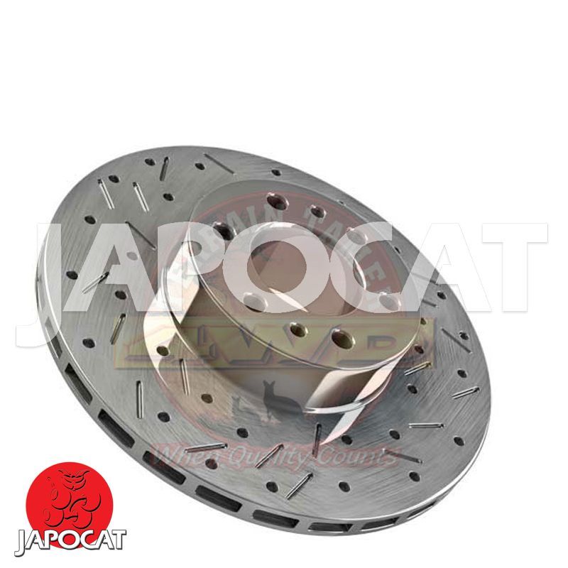 DISQUE de FREIN Arrière Rainuré/Percé TT (L'unité)