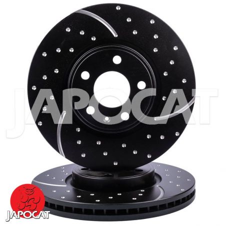 BRAKE DISC (Front, Pair, Dimpled & Slotted) (EBC)