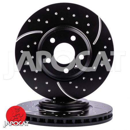 BRAKE DISC (Front, Pair, Dimpled & Slotted) (EBC)