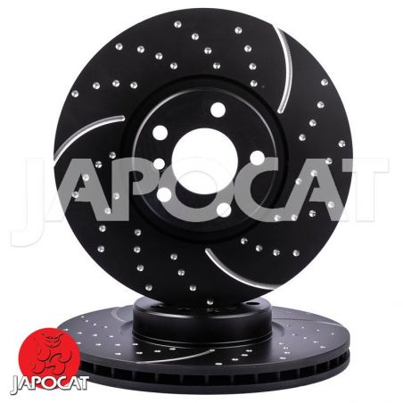 BRAKE DISC (Front, Pair, Dimpled & Slotted) (EBC)