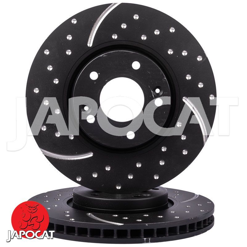 DISQUE de FREIN Avant Rainuré/Pointé EBC (La Paire)