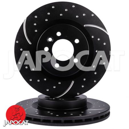 BRAKE DISC (Front, Pair, Dimpled & Slotted) (EBC)