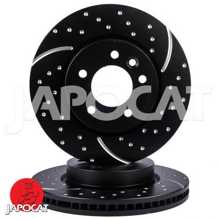 BRAKE DISC (Front, Pair, Dimpled & Slotted) (EBC)